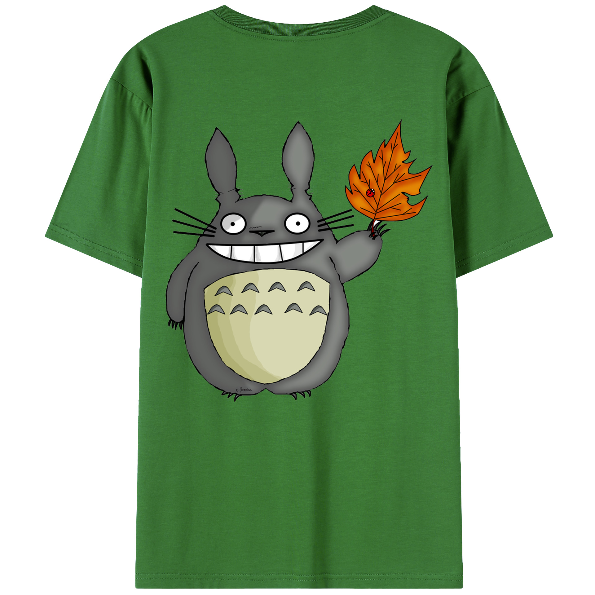 （画像用） となりのトトロ 草壁メイ 草壁サツキ My Neighbor Totoro Satsuki Kusakabe Mei Kusakabe レディース半袖Tシャツ(バックプリント)